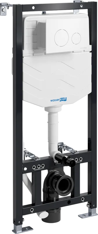 Система инсталляции для унитазов Wasserkraft Aller 10TLT.010.ME.WM02, с кнопкой смыва матовой белой Sancos — официальный сайт
