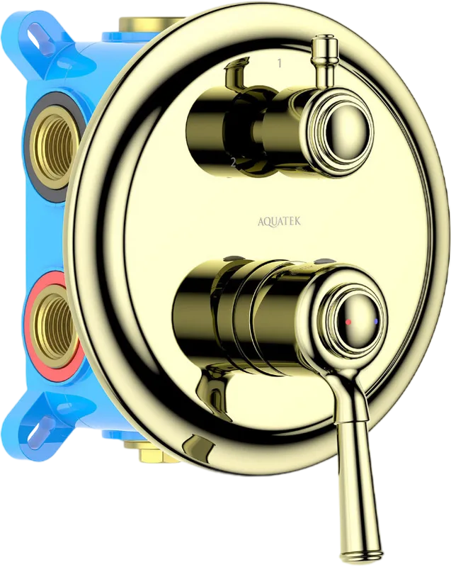 Встраиваемый смеситель AQUATEK Классик AQ1547PG С ВНУТРЕННЕЙ ЧАСТЬЮ, 3 режима, поли Sancos — официальный сайт