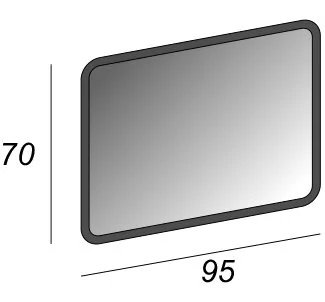 Зеркало Cezares 95x70 c LED-подсветкой anti-fog Sancos — официальный сайт