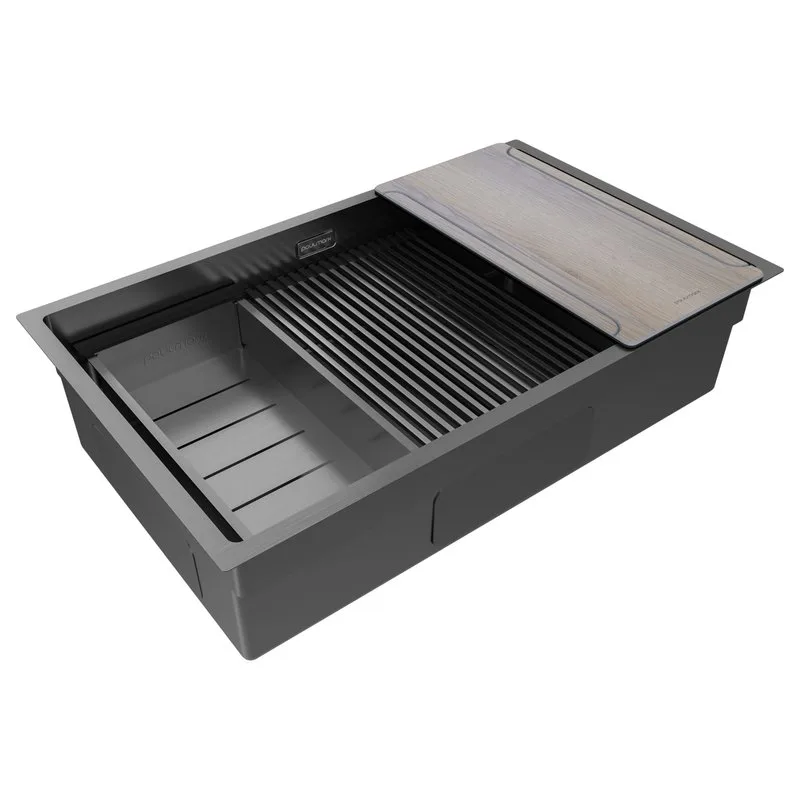 Мойка кухонная Paulmark Next-Multi Sink 74 UNI PM787445-GM вороненая сталь Sancos — официальный сайт