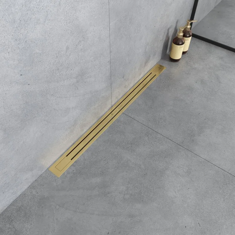 Душевой трап (лоток) Boheme Premium Trendy 80 см, золото Sancos — официальный сайт