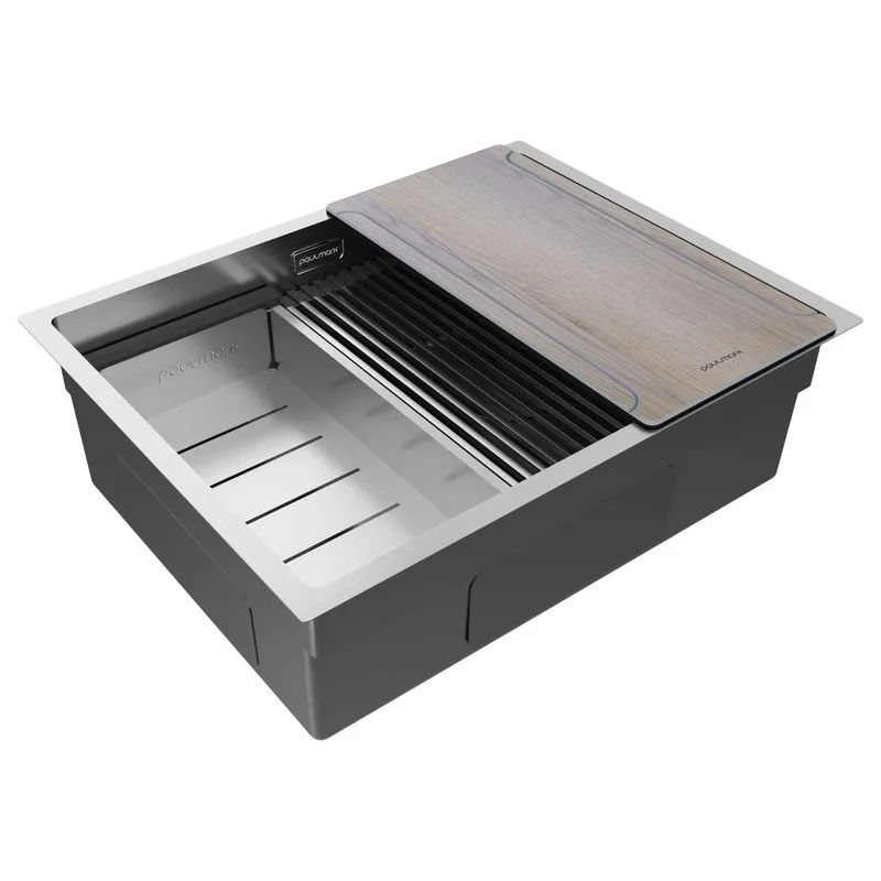 Мойка кухонная Paulmark Next-Multi Sink 58 UNI PM785845-BS брашированная нержавеющая сталь Sancos — официальный сайт