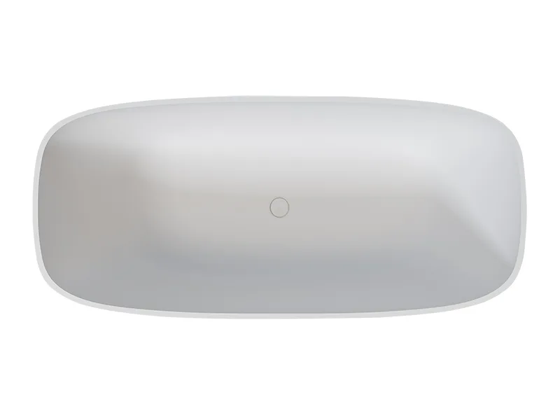Ванна из искусственного камня Uni-Flo Cono 170x80 см, отдельностоящая белая глянцевая Sancos — официальный сайт