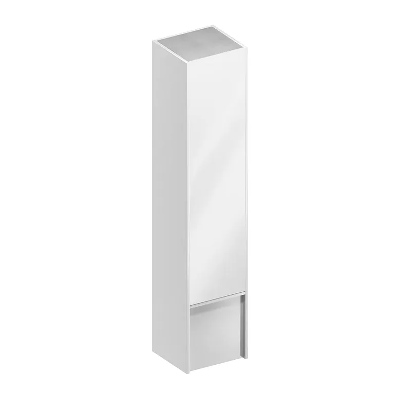Шкаф-пенал для ванной KERAMA MARAZZI Modula 35 R с дверцей и ящиком, белый глянцевый Sancos — официальный сайт