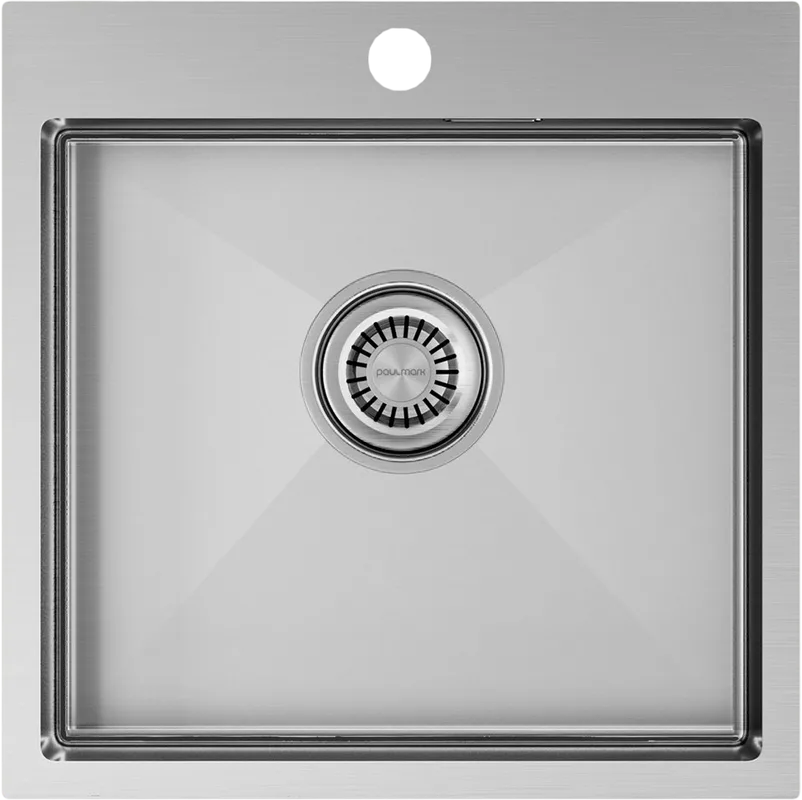 Мойка кухонная Paulmark Velten PM905151-BS брашированная нержавеющая сталь Sancos — официальный сайт