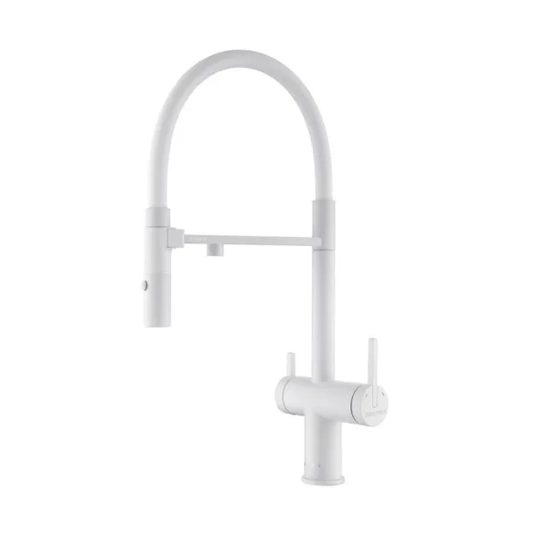 Смеситель для кухни Paulmark Gravity Gr213888-WH, белый матовый