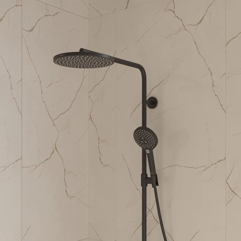 Душевая стойка Hansgrohe Raindance Select S Showerpipe 240 1jet P  27633670, с термостатом, черный Sancos — официальный сайт