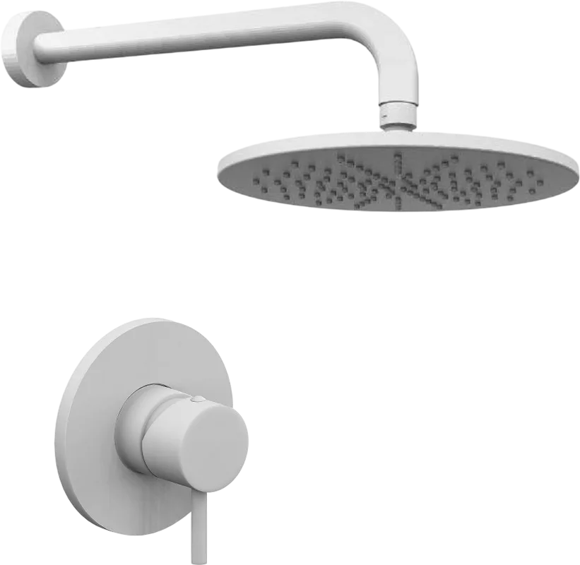 Душевой комплект Paffoni Light KITLIG011BOKING С ВНУТРЕННЕЙ ЧАСТЬЮ, верхний душ 30 см, белый Sancos — официальный сайт
