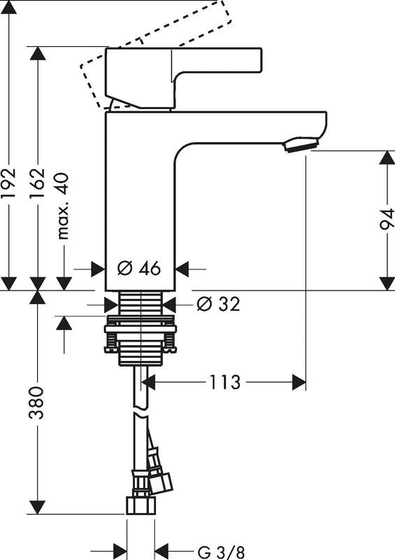 Смеситель для раковины Hansgrohe Metris S 31068000 Sancos — официальный сайт