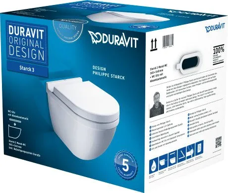 Унитаз подвесной Duravit Starck 3 42250900A1 Sancos — официальный сайт