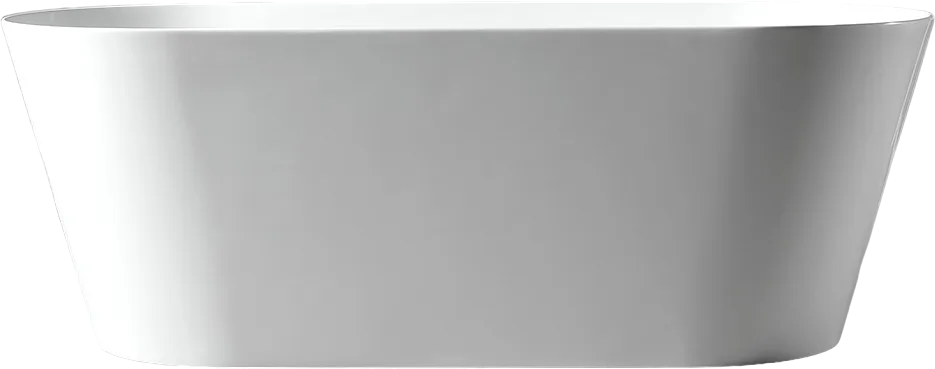 Акриловая ванна Abber AB9222-1.5 150x70 см, отдельностоящая, белая, овальная, с каркасом, со сливом- Sancos — официальный сайт