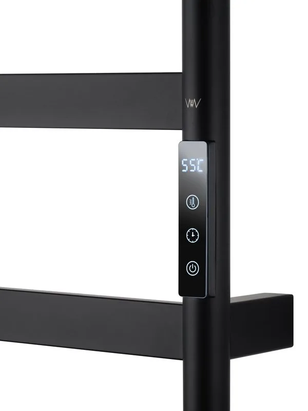 Полотенцесушитель электрический Wonzon & Woghand WW-A204-MB черный матовый Sancos — официальный сайт