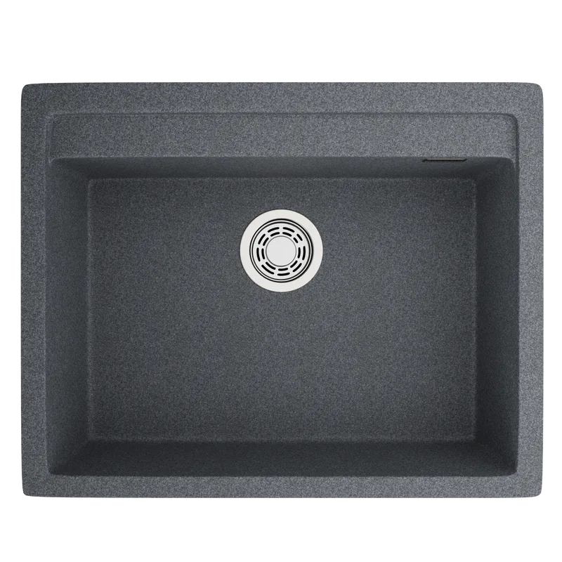 Мойка кухонная Emar Quartz EMQ-1640.Q, антрацит Sancos — официальный сайт