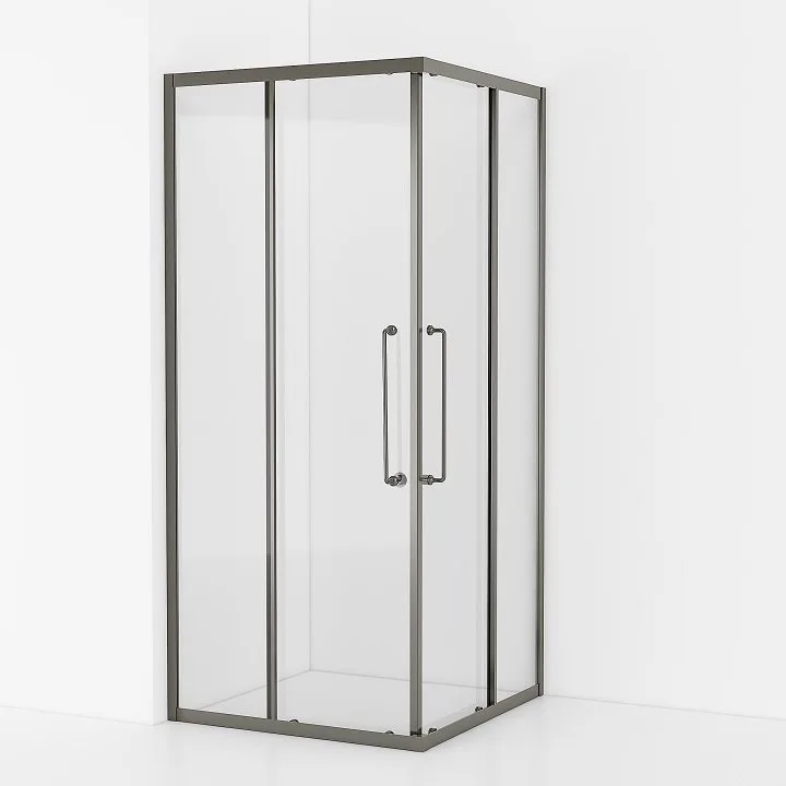 Душевой уголок Cezares Relax RELAX-304-A-2-100-C-GM 100x100, профиль оружейная сталь Sancos — официальный сайт