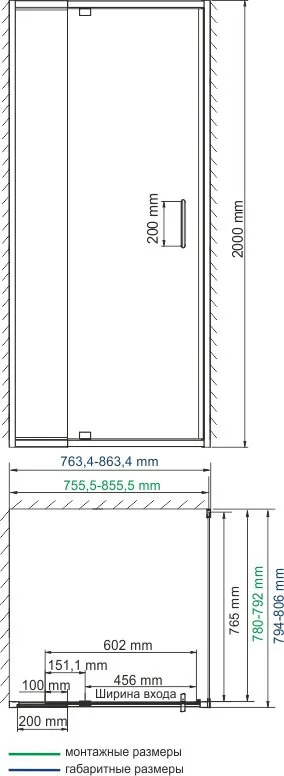 Душевой уголок Wasserkraft Berkel 48P02 80x80 см Sancos — официальный сайт