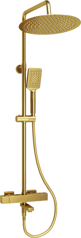 Душевая стойка Wasserkraft Aisch A199.262.201.BG Thermo, с термостатом, золото Sancos — официальный сайт