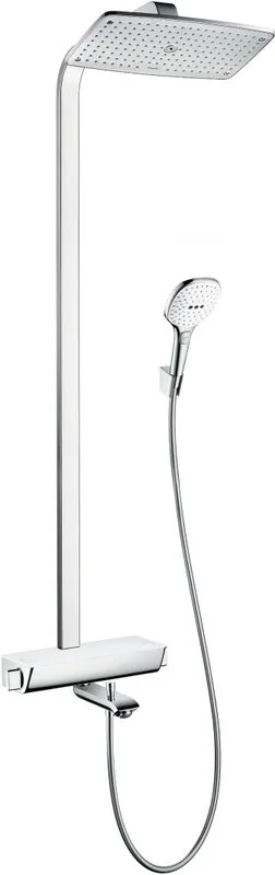 Душевая стойка Hansgrohe Raindance Select E 360 27113400, Showerpipe Sancos — официальный сайт