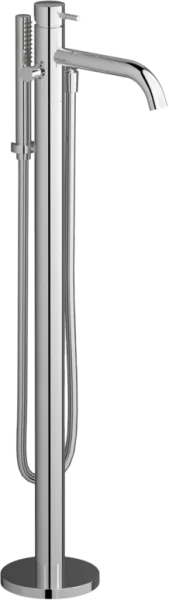 Напольный смеситель для ванны с душем IB Rubinetterie Milanotorino EMT399CC, chrome Sancos — Оригинал