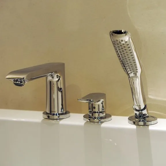 Смеситель на борт ванны Hansgrohe Metris 31190000 Sancos — официальный сайт