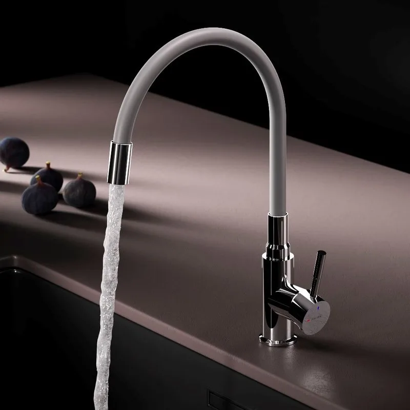 Смеситель для кухни AM.PM X-Joy S F85B07605, серый, хром Sancos — официальный сайт