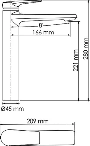 Смеситель для раковины Wasserkraft Wiese 8403H Sancos — официальный сайт