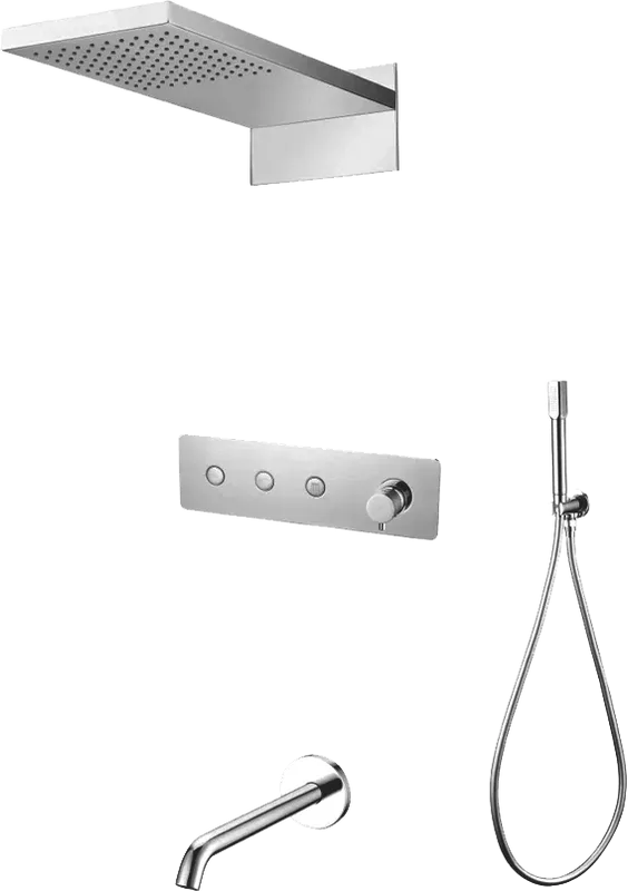 Душевой комплект Boheme Fusion 130-2-CR, С ВНУТРЕННЕЙ ЧАСТЬЮ, Chrome Sancos — официальный сайт