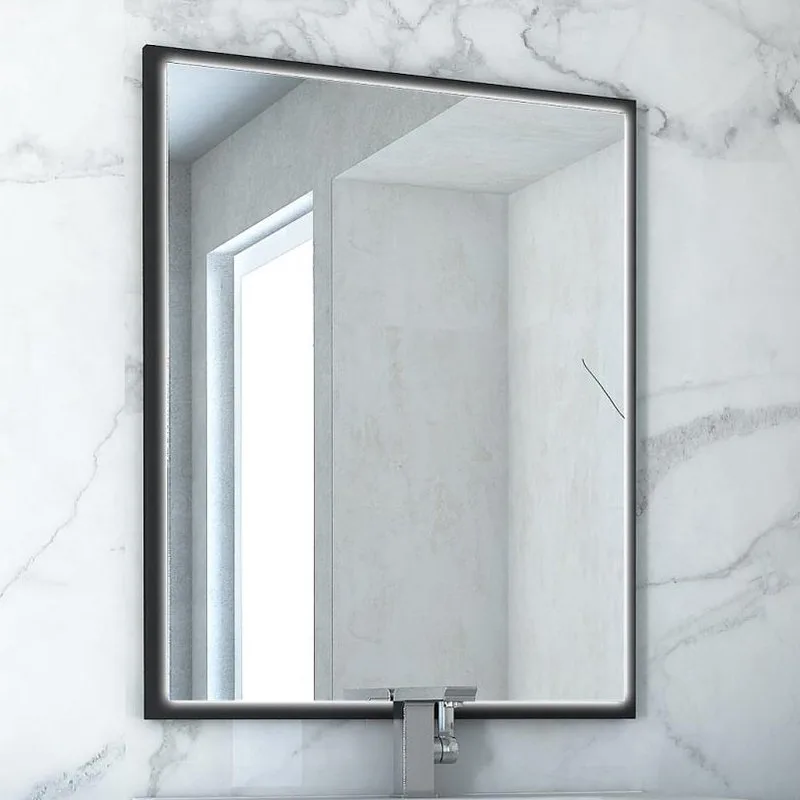 Зеркало Cezares Tiffany 90x73 nero grafite, с LED-подсветкой Sancos — официальный сайт