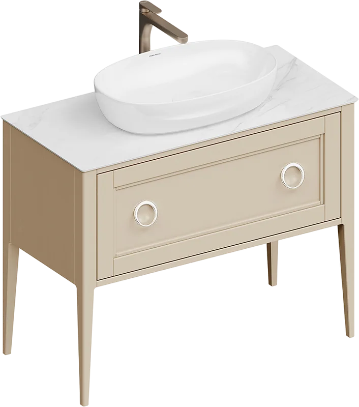 Тумба под раковину без столешницы KERAMA MARAZZI Plaza Classic Neo 100 напольная, капучино матовая Sancos — официальный сайт