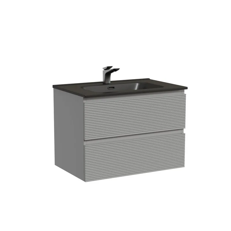 Тумба с раковиной Sancos Folk 70 ergraut soft, раковина CN7007MB Sancos — официальный сайт
