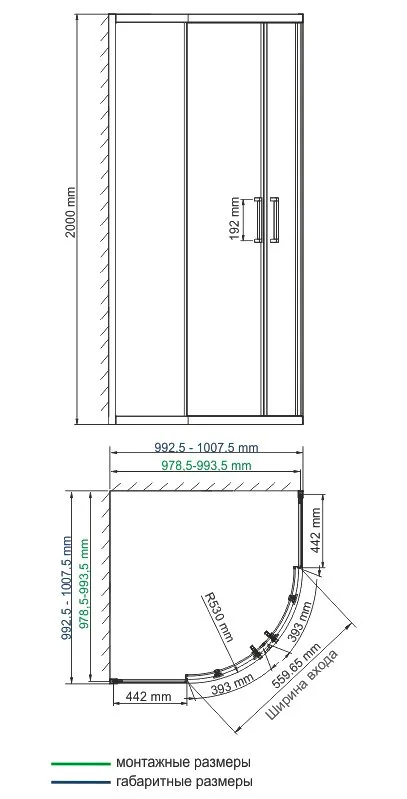 Душевой уголок Wasserkraft Tauber 64S23 100х100 см, профиль никель, стекло прозрачное Sancos — официальный сайт
