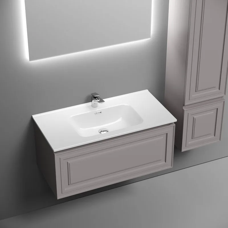 Тумба под раковину Sancos Very 90 подвесная Doha soft (пыльная роза), VR90SM Sancos — официальный сайт