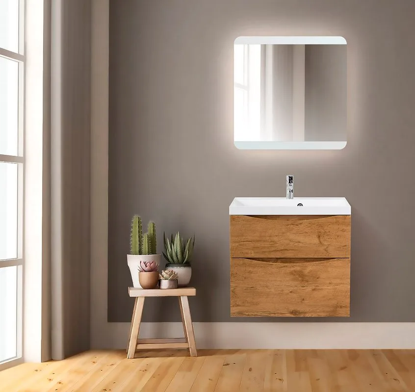 Зеркало BelBagno 70 SPC-CEZ-700-700-LED-BTN Sancos — официальный сайт