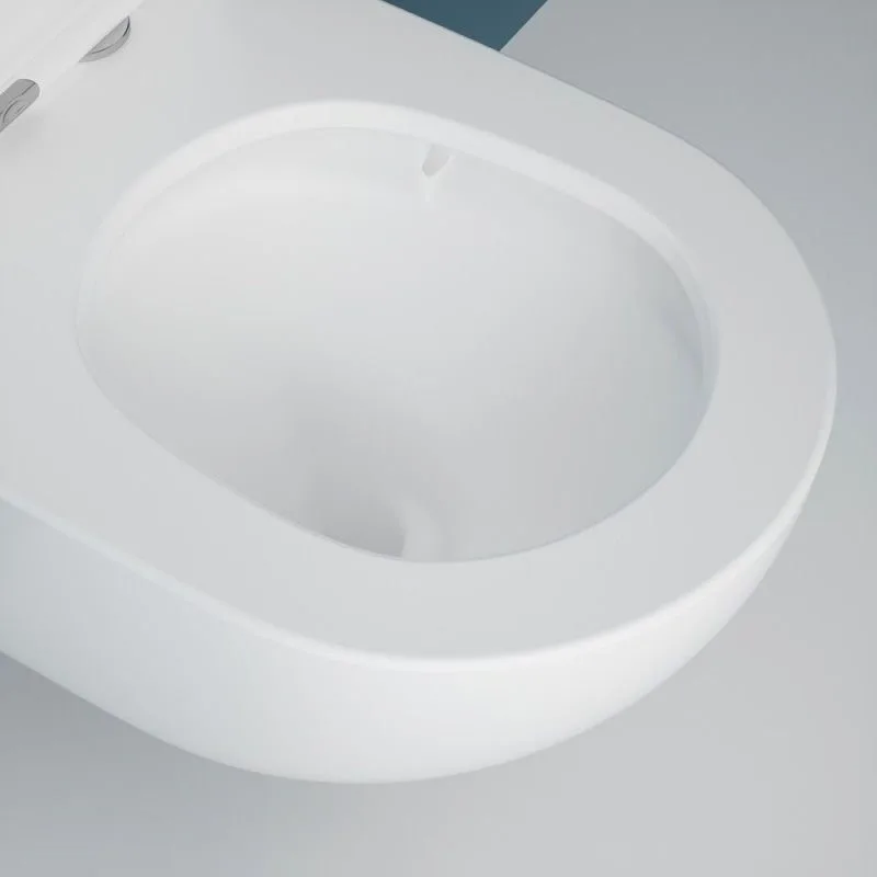 Подвесной унитаз Esbano Fortex-53T ESUPFORT53TW белый глянец безободковый, смыв Торнадо, с сиденьем  Sancos — официальный сайт