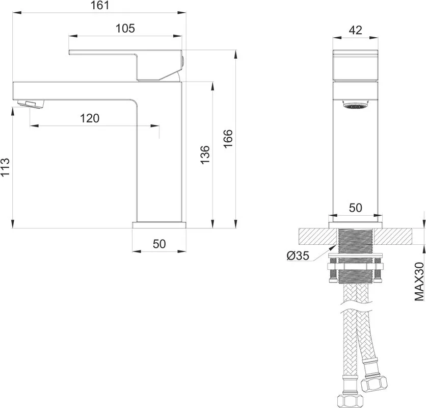 Смеситель для раковины Wonzon & Woghand WW-88139016-MB черный матовый Sancos — официальный сайт