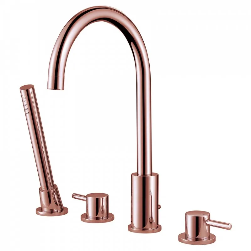 Смеситель на борт ванны Abber Wasser Kreis AF8113RG, розовое золото Sancos — официальный сайт