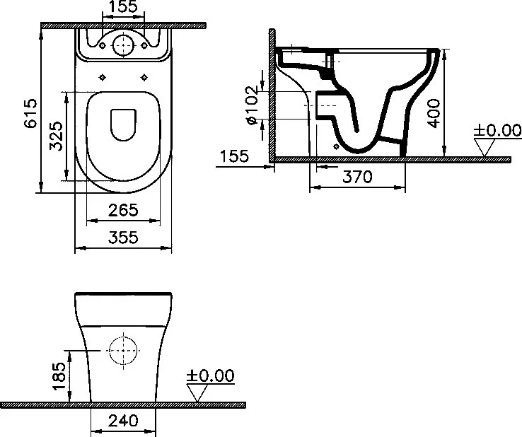 Унитаз-компакт напольный VitrA Zentrum Nifa 9824B003-7217 Sancos — официальный сайт