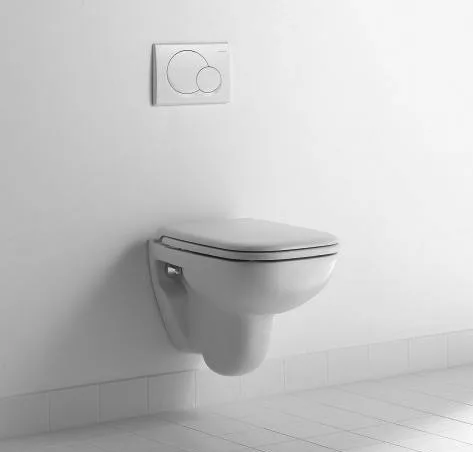 Крышка-сиденье Duravit D-code 0067390000 с микролифтом, петли хром Sancos — Оригинал
