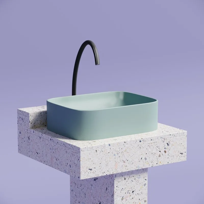 Накладная раковина Ceramicanova Element CN6052MLG зеленая матовая Sancos — официальный сайт