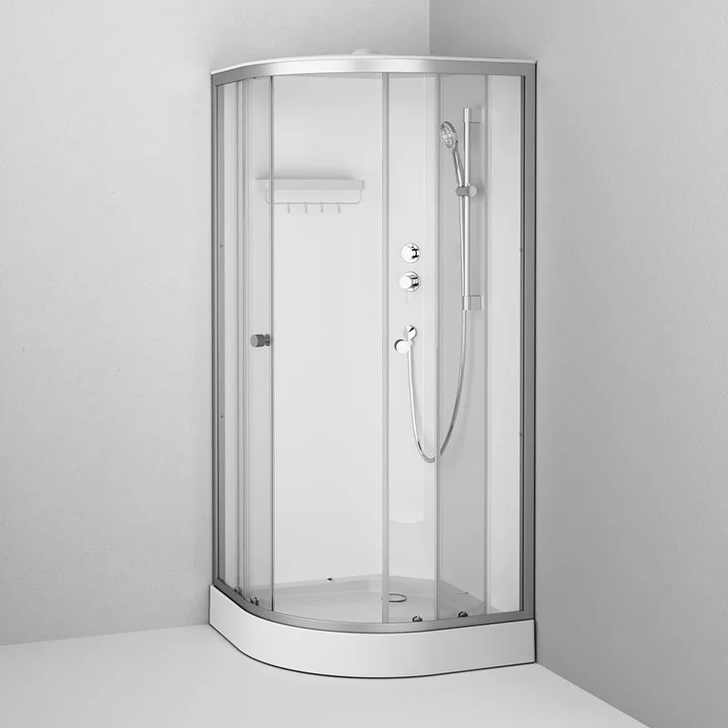 Душевая кабина AM.PM X-Joy W94C-401-090MT 90х90 см, низкий поддон, матовый хром Sancos — официальный сайт