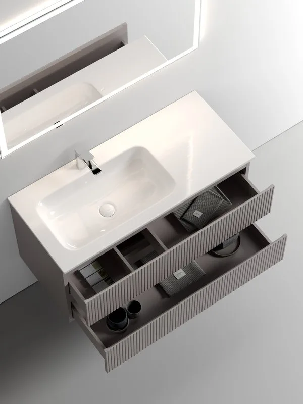 Тумба с раковиной Sancos Snob T 100 см, L, doha soft Sancos — официальный сайт