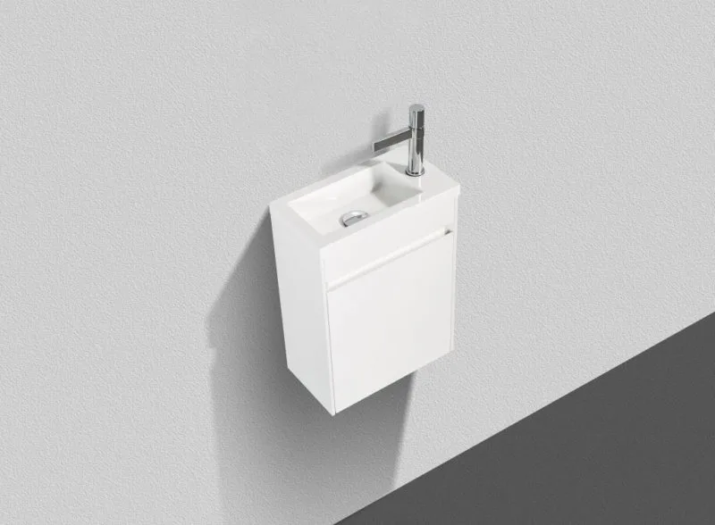 Тумба под раковину без столешницы BelBagno Pietra Mini 40 L bianco lucido Sancos — официальный сайт