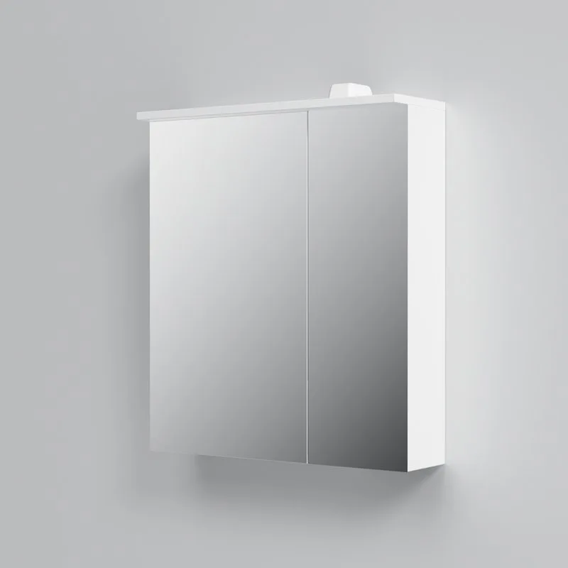 Зеркало-шкаф AM.PM Spirit V2.0 60 L с LED-подсветкой, белый глянец Sancos — официальный сайт
