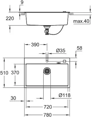Мойка кухонная Grohe K700 31652AP0 Sancos — официальный сайт