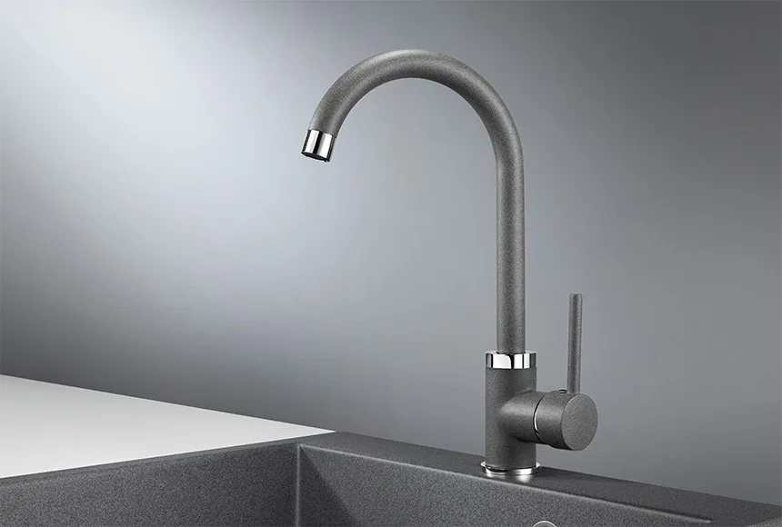 Смеситель для кухни Granula 2125, графит Sancos — официальный сайт