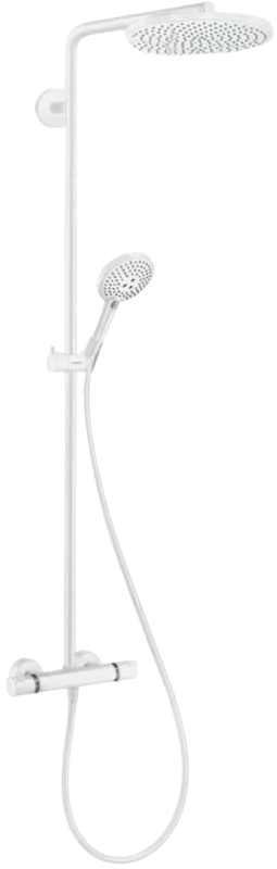 Душевая стойка Hansgrohe Raindance Select S Showerpipe 240 27633700, матовый белый Sancos — официальный сайт