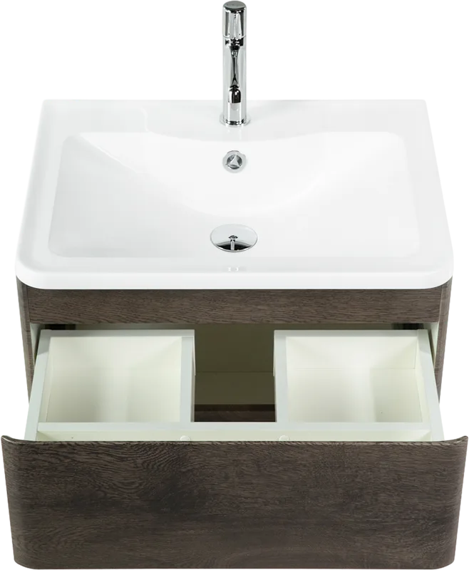 Тумба под раковину без столешницы BelBagno Albano 60 подвесная, rovere nature grigio Sancos — официальный сайт