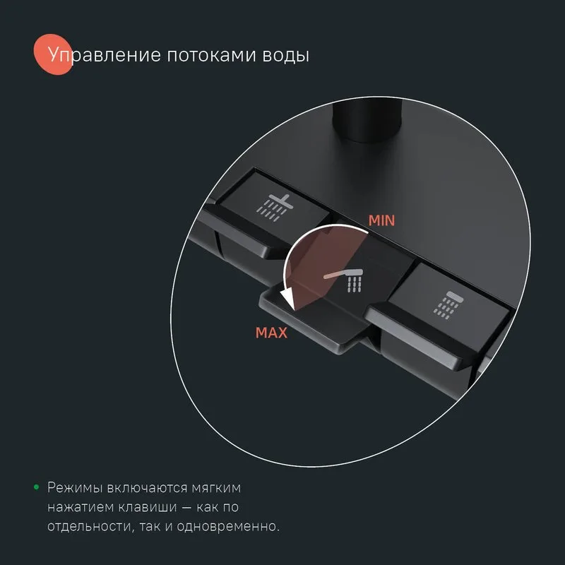 Душевая стойка IDDIS SpaHome SPHBLTKi06, черный матовый Sancos — официальный сайт