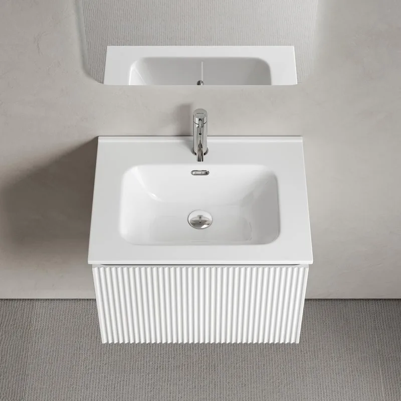 Тумба под раковину Sancos Snob R 1.0 60 подвесная Bianco (белый), SNR1.060W Sancos — официальный сайт