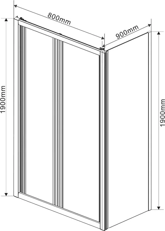Душевой уголок Vincea Garda VSR-1G9080CL 80x90 см, профиль хром, стекло прозрачное Sancos — официальный сайт
