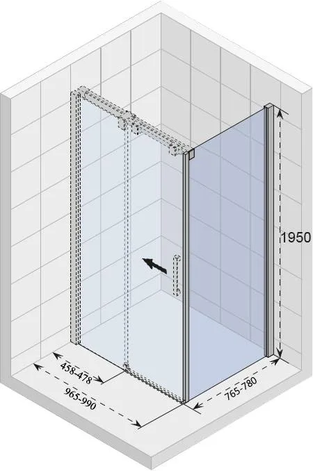Душевой уголок Riho Ocean O203 100x80, L Sancos — официальный сайт